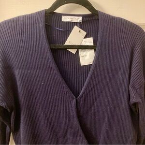 Eloquii Women's Purple Sweater